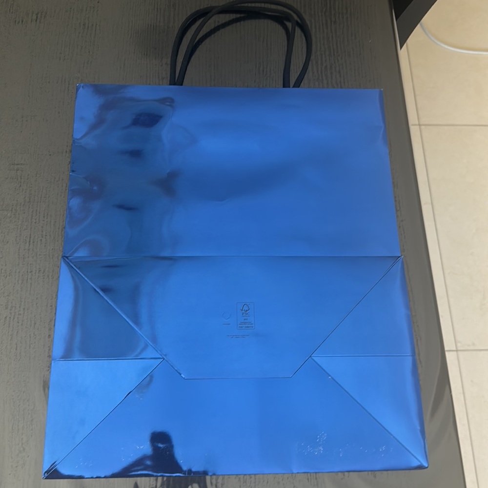Glossy Blue holographic metallic handle bag by LOEWE! New & unique! - Picture 2 of 2